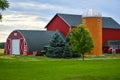 Red Barn, Orange Silo, John Deere Tractor