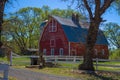 Red barn, spring, minnesota