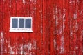 Red Barn Wall Siding with window Royalty Free Stock Photo