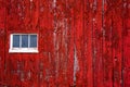 Red Barn Wall Siding, With Window Royalty Free Stock Photo