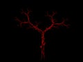 Red fractal background