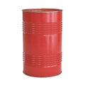 Red barrel isolated on the white background 3d rendering Royalty Free Stock Photo