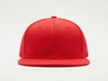 Red baseball cap isolated on white background Royalty Free Stock Photo