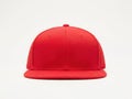 Red baseball cap isolated on white background Royalty Free Stock Photo