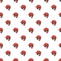 Red baseball helmet pattern Royalty Free Stock Photo