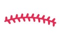 red baseball stitch Popular outdoor sporting events Royalty Free Stock Photo