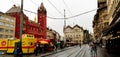 Red Basel Town Hall at Marktplatz. Royalty Free Stock Photo