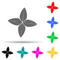 red basil multi color style icon. Simple glyph, flat vector of plants icons for ui and ux, website or mobile application