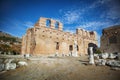 The Red Basilica ruins in Bergama, Turkey. Temple of the Egyptian Gods