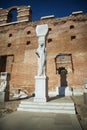 The Red Basilica ruins in Bergama, Turkey. Temple of the Egyptian Gods