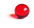 Red bath ball. Royalty Free Stock Photo