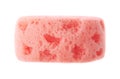 Red bathing sponge isolated over the white background Royalty Free Stock Photo