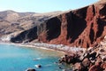 Red Beach in Akrotiri Royalty Free Stock Photo