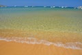 Red beach on Gozo island, Ramla Bay, Malta