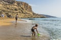 Matala , Red beach Royalty Free Stock Photo