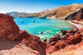 Red beach on Santorini island, Greece Royalty Free Stock Photo