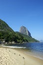 Red Beach Sugarloaf Mountain Rio de Janeiro Brazil Royalty Free Stock Photo