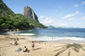 Red Beach Sugarloaf Mountain Rio de Janeiro Brazil Royalty Free Stock Photo