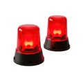 Red beacon lights isolated on transparent background Royalty Free Stock Photo