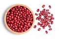 Red small Azuki beans  Adzuki or japanese red bean Royalty Free Stock Photo