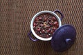 Red Bean Congee. Chinese dish with red beans.