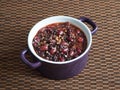 Red Bean Congee. Chinese dish with red beans.