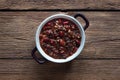 Red Bean Congee. Chinese dish with red beans.