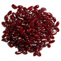 Red beans close up on transparent background Royalty Free Stock Photo