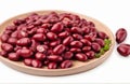 Red beans, cut out isolated on white background