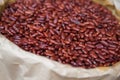 Red beans for sale in the market Royalty Free Stock Photo