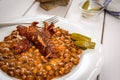 Red beans and sausage Royalty Free Stock Photo