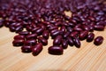 Red beans on a table Royalty Free Stock Photo