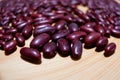 Red beans on a table Royalty Free Stock Photo