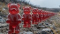 Red Bear Brigade: A Line of Glistening Figures