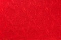 Red beautiful ornate paisley ethnic fabric. Royalty Free Stock Photo