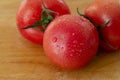 Red Beefsteak tomatoes fruit close up Royalty Free Stock Photo