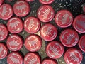 Red Beer Bottle Caps