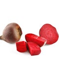Red beet isolated on white background. Royalty Free Stock Photo