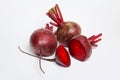 Red beet on white background Royalty Free Stock Photo