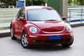 Red Beetle Car Royalty Free Stock Photo