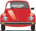 Red beetle front Royalty Free Stock Photo
