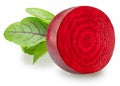 Red beetroot cross section isolated on white background Royalty Free Stock Photo