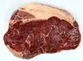 Red beff steak on white Royalty Free Stock Photo