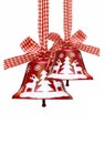 Red bell, Christmas traditional decoration Royalty Free Stock Photo