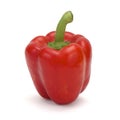 Red bell pepper (Clipping path included) Royalty Free Stock Photo