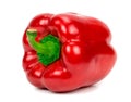 Red bell pepper isolated on white background Royalty Free Stock Photo