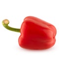 Red bell pepper isolated on white background Royalty Free Stock Photo