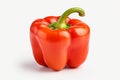 Red bell pepper isolated on white background. Clipping path included Royalty Free Stock Photo