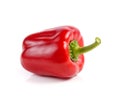 Red bell pepper, paprika isolated on white background Royalty Free Stock Photo