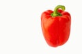 Red bell pepper or paprika isolated on a white background, for design Royalty Free Stock Photo